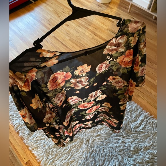 Blouse Cardigan, see through, thin and fluffy, one size - Picture 3 of 3